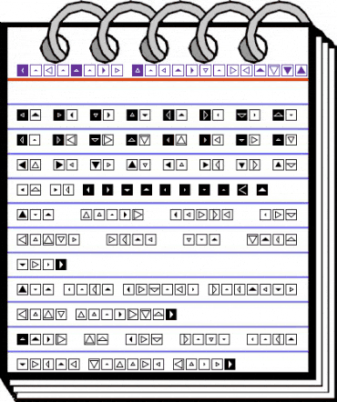 MiniPics DirectionalST animated font preview MiniPics DirectionalST animated font preview