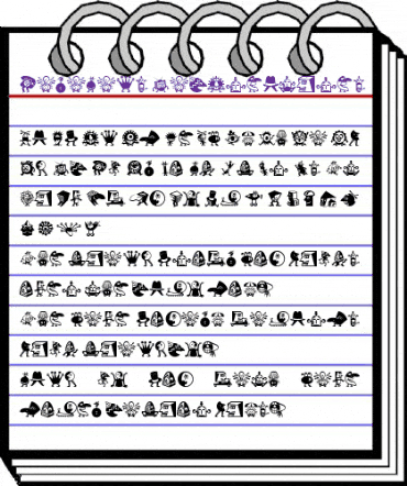 MiniPics LilCreatures animated font preview MiniPics LilCreatures animated font preview