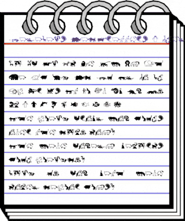 MiniPics LilCritters animated font preview MiniPics LilCritters animated font preview