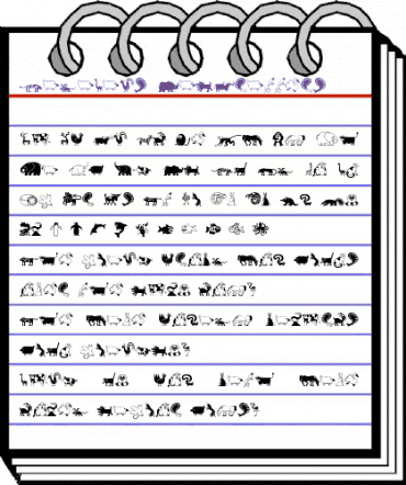 MiniPics LilCritters animated font preview MiniPics LilCritters animated font preview