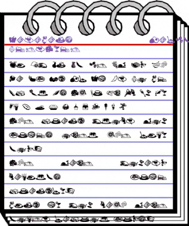 MiniPics LilEdibles animated font preview MiniPics LilEdibles animated font preview