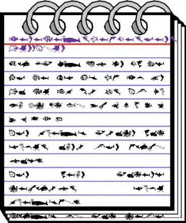 MiniPics LilFishies Regular animated font preview MiniPics LilFishies Regular animated font preview