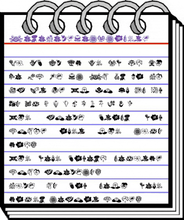 MiniPicsLilFlowers Regular animated font preview MiniPicsLilFlowers Regular animated font preview