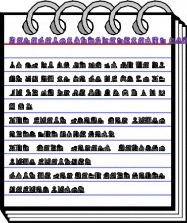 MiniPics NakedCityNight Regular animated font preview