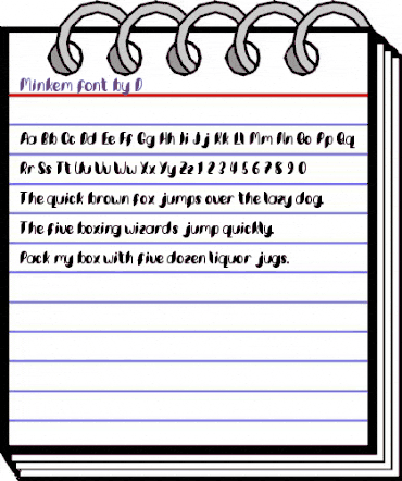 Minkem Regular animated font preview Minkem Regular animated font preview