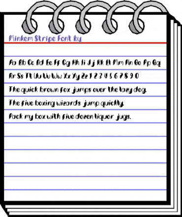 Minkem Stripe Regular animated font preview