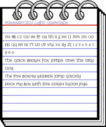 Minska ITC Std Light animated font preview Minska ITC Std Light animated font preview