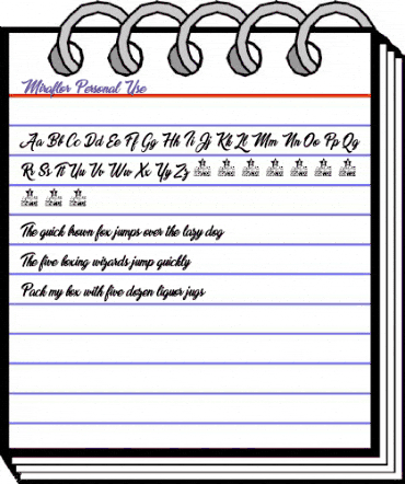 Miraflor Personal Use Regular animated font preview Miraflor Personal Use Regular animated font preview