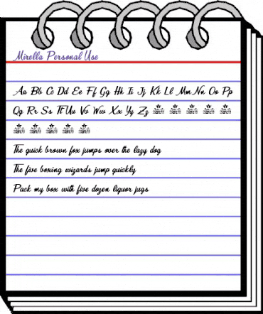 Mirella Personal Use Regular animated font preview Mirella Personal Use Regular animated font preview