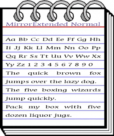 MirrorExtended Normal animated font preview MirrorExtended Normal animated font preview