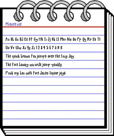 Miscreant Medium animated font preview
