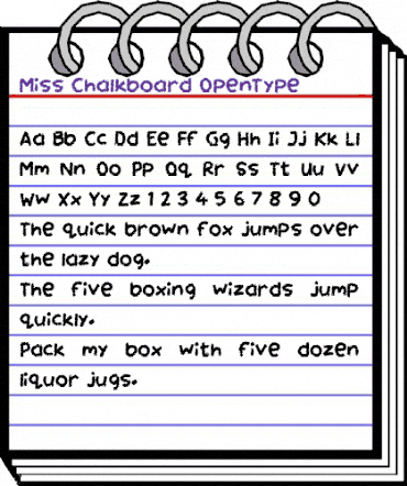 Miss Chalkboard Regular animated font preview Miss Chalkboard Regular animated font preview