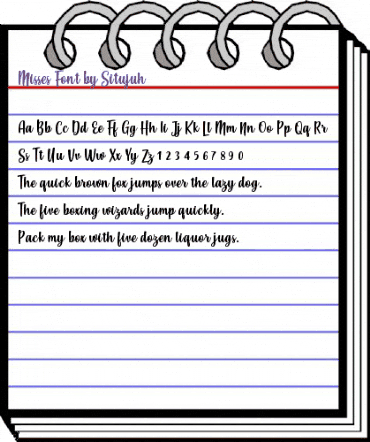 Misses Regular animated font preview Misses Regular animated font preview