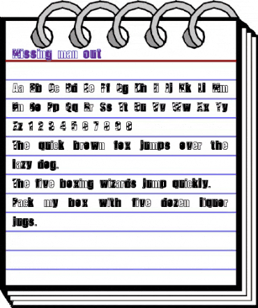 Missing man out Missing man out animated font preview Missing man out Missing man out animated font preview