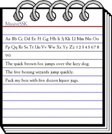 MissiveSSK Regular animated font preview MissiveSSK Regular animated font preview