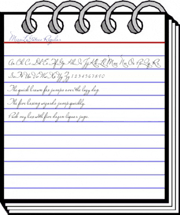 MissLeGatees Regular animated font preview MissLeGatees Regular animated font preview