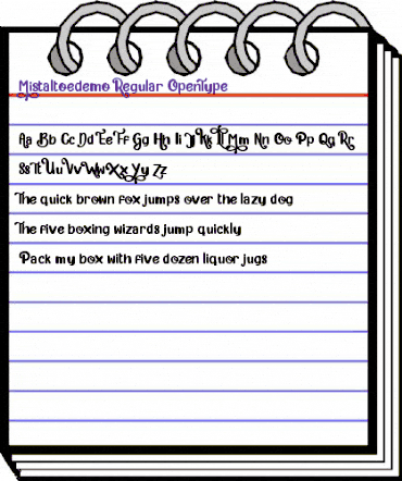 Mistaltoe demo Regular animated font preview Mistaltoe demo Regular animated font preview