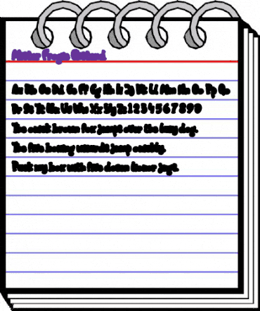 Mister Froggie Extend Regular animated font preview