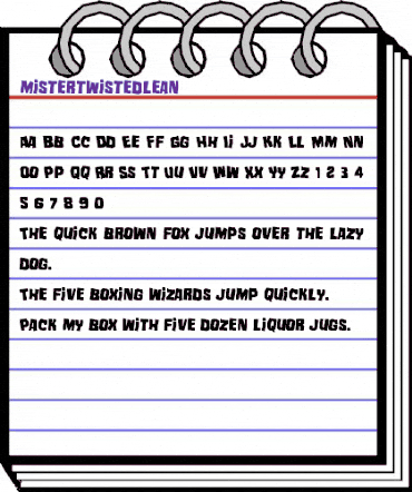 Mister Twisted Leaning Regular animated font preview Mister Twisted Leaning Regular animated font preview
