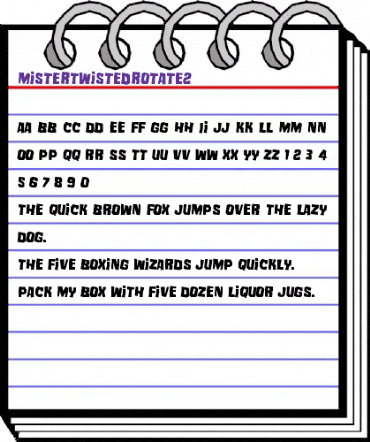 Mister Twisted Rotated 2 Regular animated font preview Mister Twisted Rotated 2 Regular animated font preview