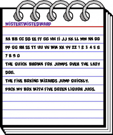 Mister Twisted Warped Regular animated font preview Mister Twisted Warped Regular animated font preview