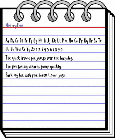 Mistery Font Regular animated font preview