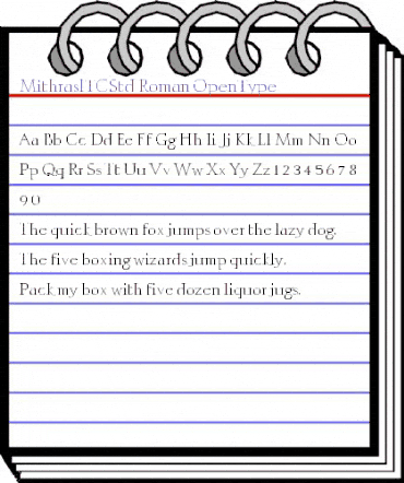 Mithras ITC Std Regular animated font preview Mithras ITC Std Regular animated font preview