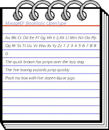 MixageEF BookItalic animated font preview MixageEF BookItalic animated font preview