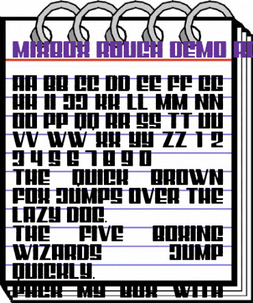 Mixbox Rough Demo Rough animated font preview Mixbox Rough Demo Rough animated font preview