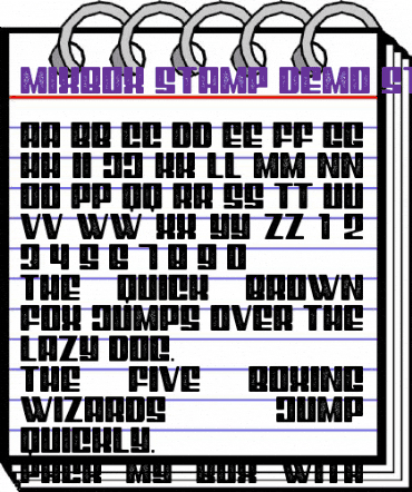 Mixbox Stamp Demo Stamp animated font preview