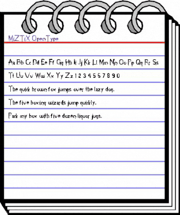 MiZTiX Regular animated font preview MiZTiX Regular animated font preview