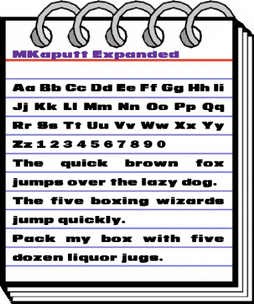 MKaputt-Expanded Regular animated font preview MKaputt-Expanded Regular animated font preview