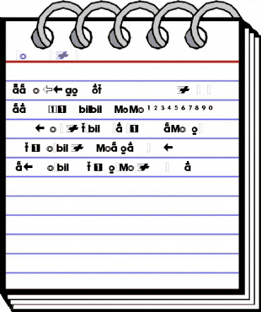 Mobil Pi animated font preview Mobil Pi animated font preview