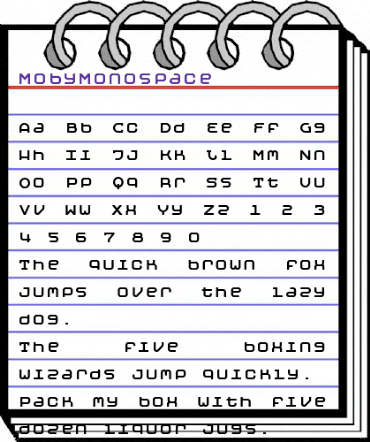 MobyMonospace Regular animated font preview MobyMonospace Regular animated font preview