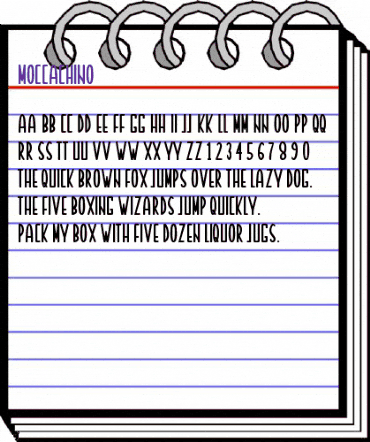 MOCCACHINO Regular animated font preview