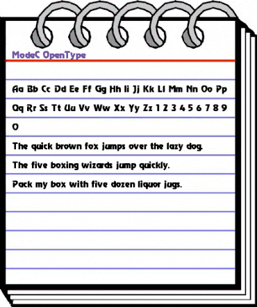 ModeC Regular animated font preview ModeC Regular animated font preview