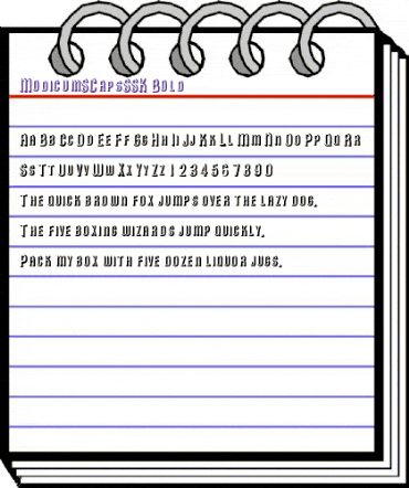 ModicumSCapsSSK Bold animated font preview