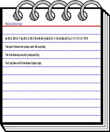 Modula Regular animated font preview Modula Regular animated font preview