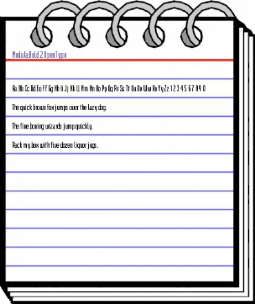 ModulaBold Regular animated font preview ModulaBold Regular animated font preview