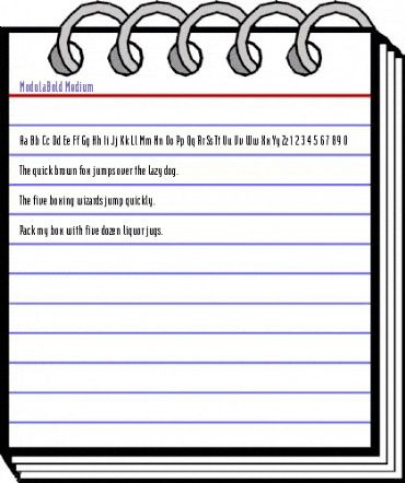 ModulaBold Medium animated font preview ModulaBold Medium animated font preview