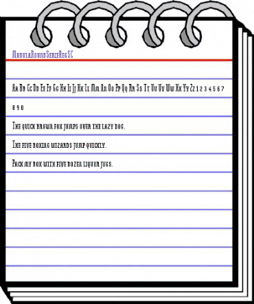 ModulaRoundSerifRegSC Regular animated font preview ModulaRoundSerifRegSC Regular animated font preview