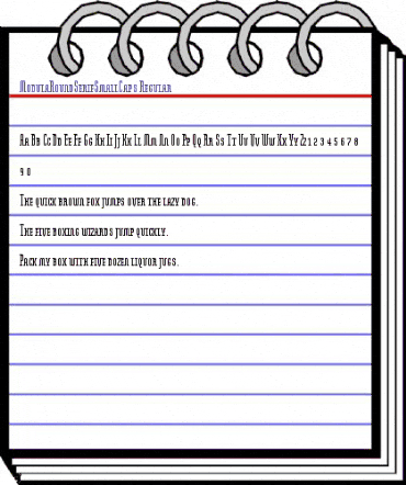ModulaRoundSerifSmallCaps Regular animated font preview ModulaRoundSerifSmallCaps Regular animated font preview