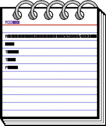 MODulated Regular animated font preview MODulated Regular animated font preview