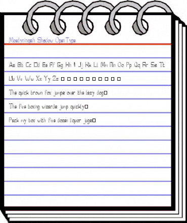 Moedyningsih_Shadow Shadow animated font preview