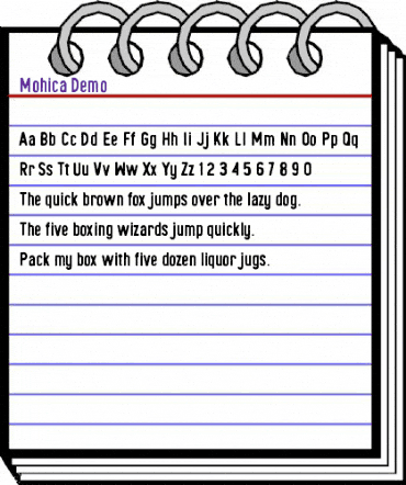 Mohica Demo Regular animated font preview Mohica Demo Regular animated font preview