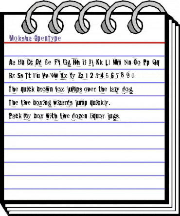 Moksha Regular animated font preview Moksha Regular animated font preview