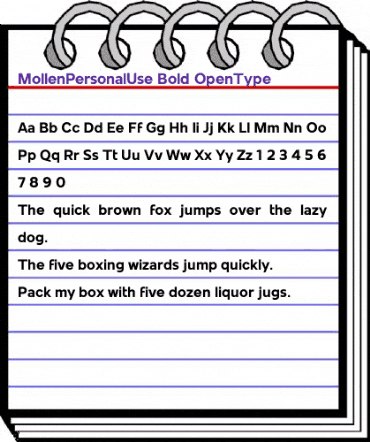 Mollen Personal Use Bold animated font preview Mollen Personal Use Bold animated font preview