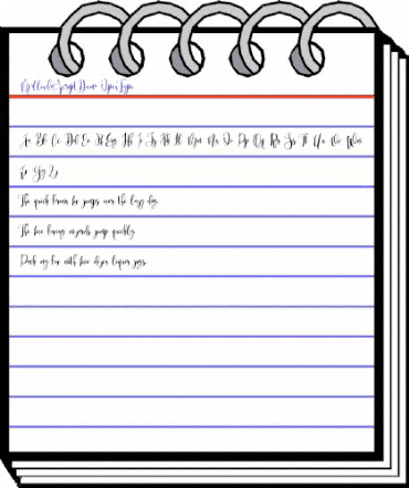 Mollinda Script Demo Regular animated font preview