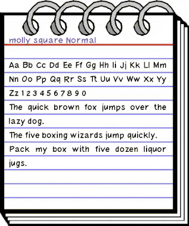 molly square Normal animated font preview molly square Normal animated font preview