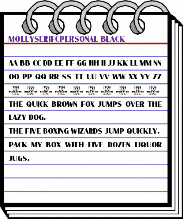Molly Serif C PERSONAL Black animated font preview Molly Serif C PERSONAL Black animated font preview